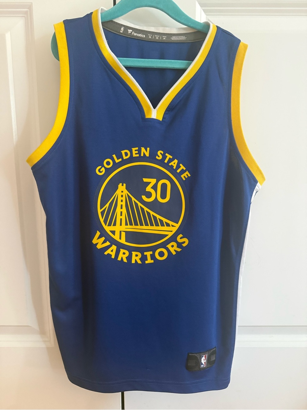 Warriors Jersey Fanatics Royal Blue NBA Authentic Jersey Patch